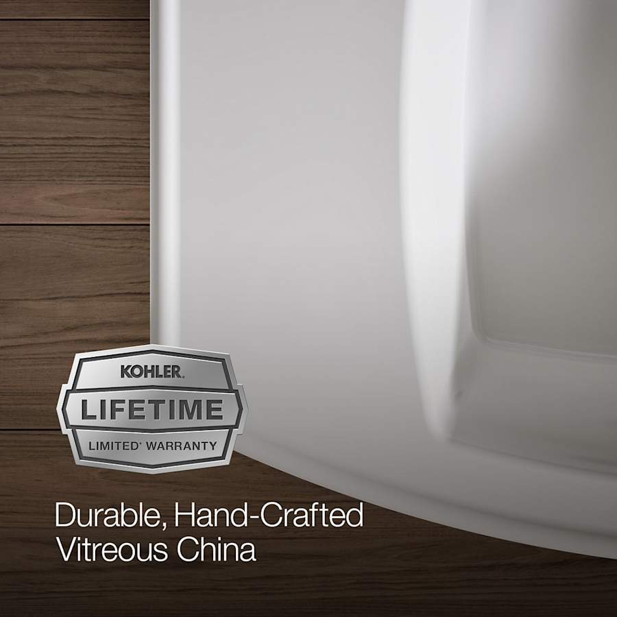 Kelston 24" Rectangular Vitreous China Pedestal Bathroom Sink with Overflow and 3 Faucet Holes at 8" Centers