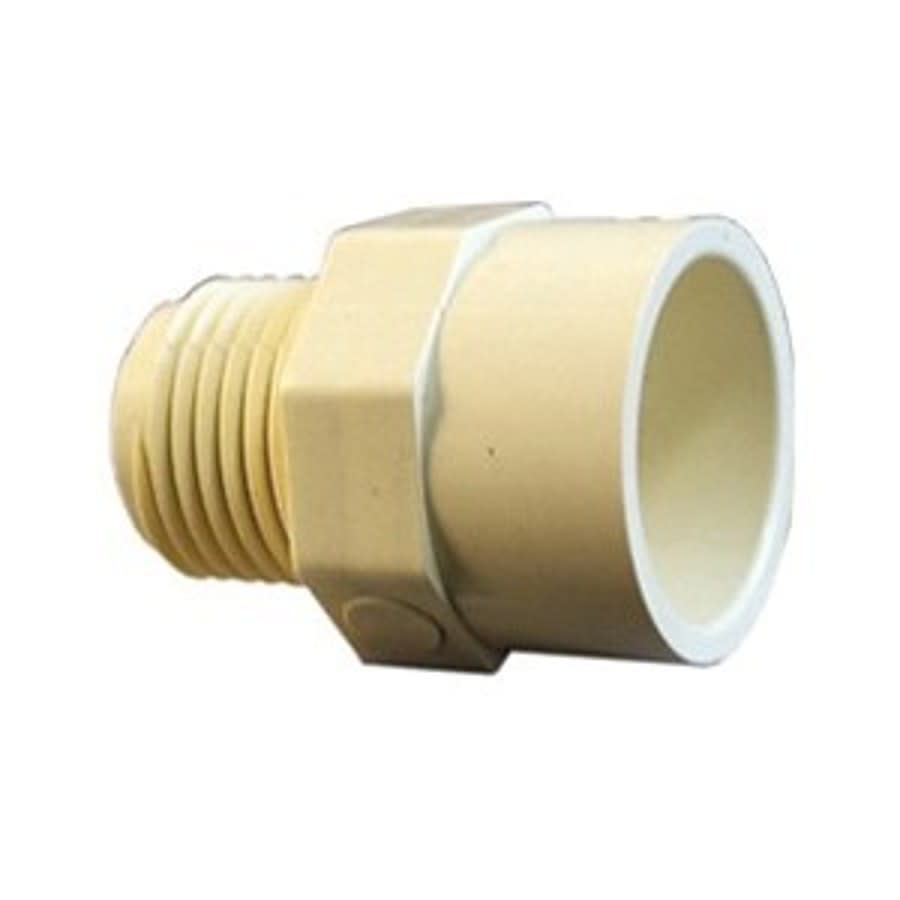 Male Adapter, 3/4 x 1/2 in, Socket x MNPT, SCH 40/STD, CPVC
