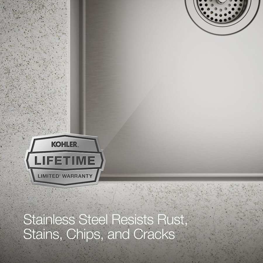 Strive 32" Smart Divide® Under-Mount Large/Medium Double-Bowl Kitchen Sink With Basin Rack
