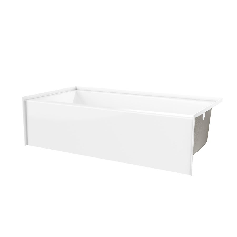 Carson Alcove Tub, 60 x 30 x 16 in, Left Hand Drain, White