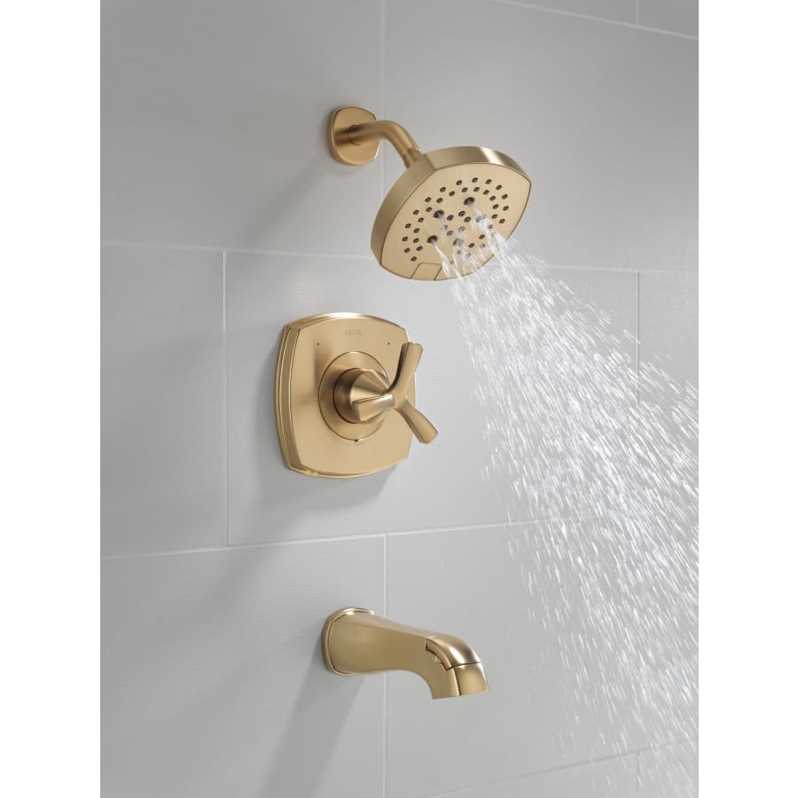 Stryke Monitor 14 Series Single Function Pressure Balanced Tub and Shower with Cross Handle - Less Rough-In Valve
