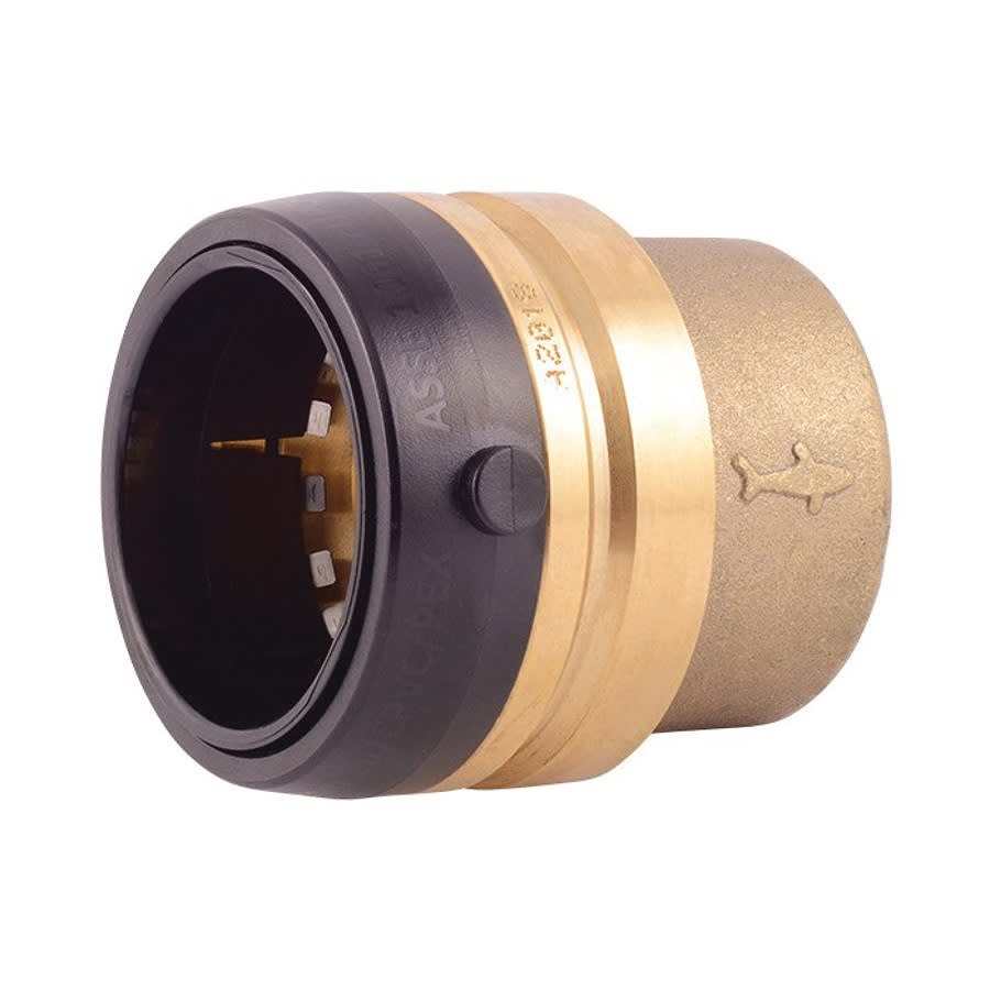 Cap, 1-1/2 in, Push, Brass