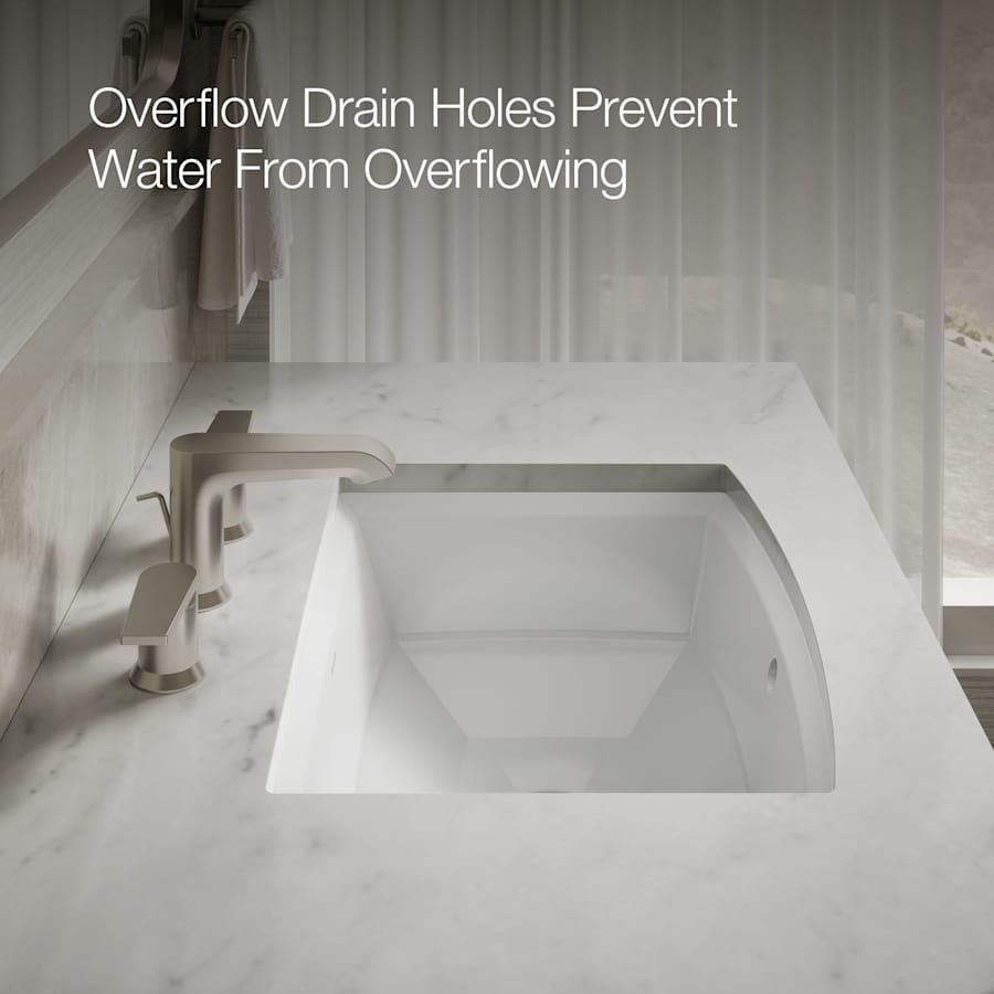 Archer 19-7/8" Undermount Bathroom Sink with Overflow