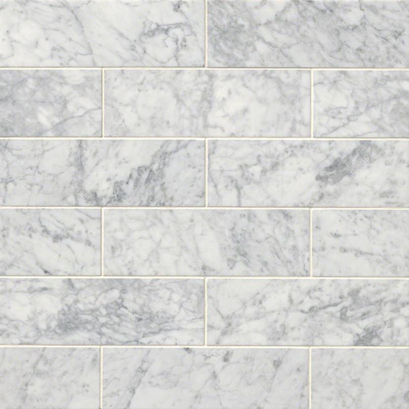 Carrara White Marble Subway Tile