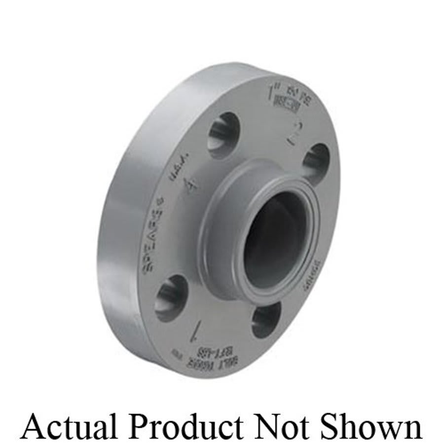 1-Piece Flange, 2 in, Socket, 6 in Dia, CPVC, SCH 80/XH