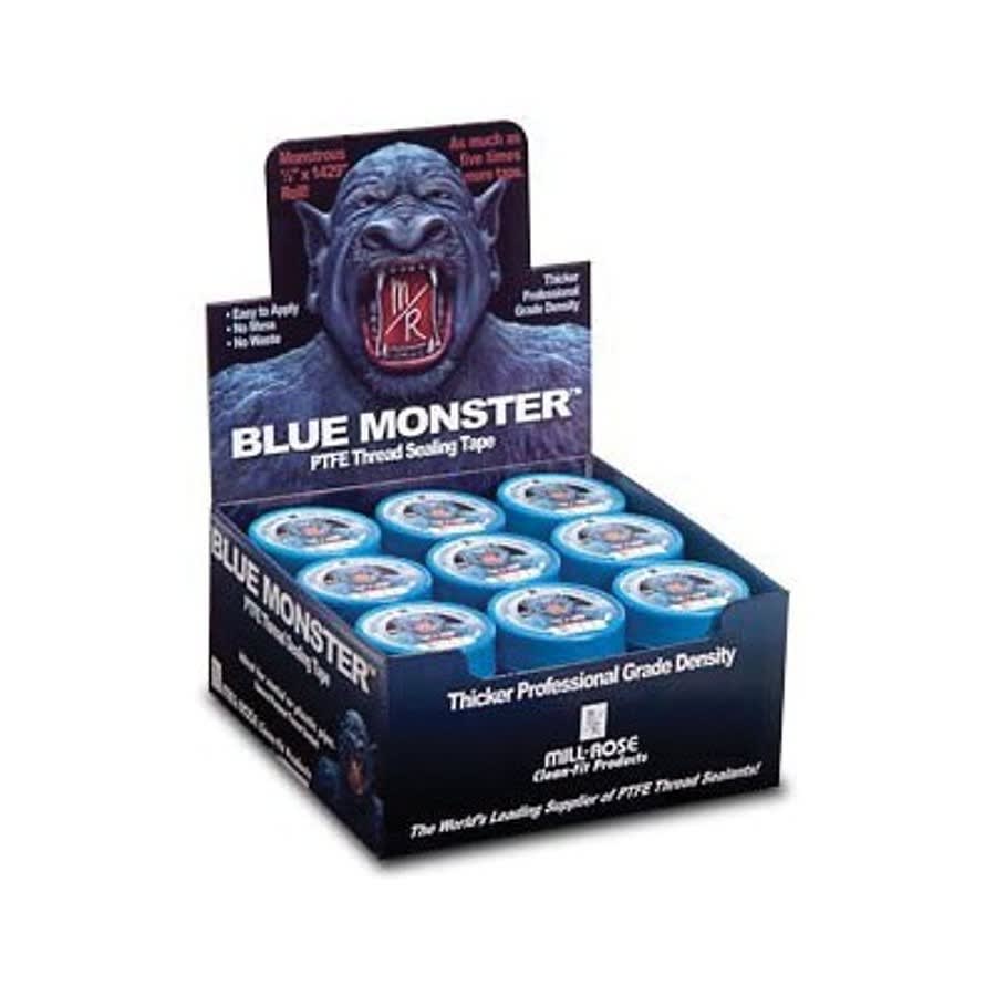 Teflon Tape, 1/2 in W, 1429 in L, Blue