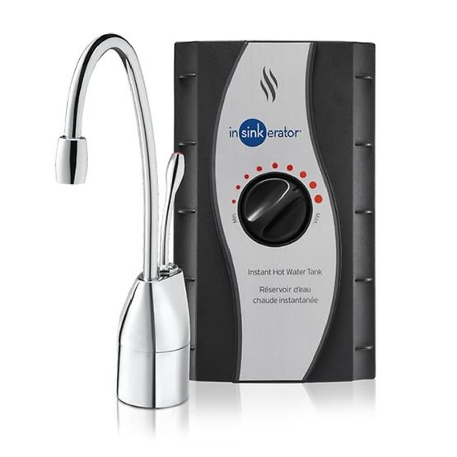 Instant Hot Water Dispenser Faucet, Premier® Gooseneck Swivel Spout, Polished Chrome, 1 Handles