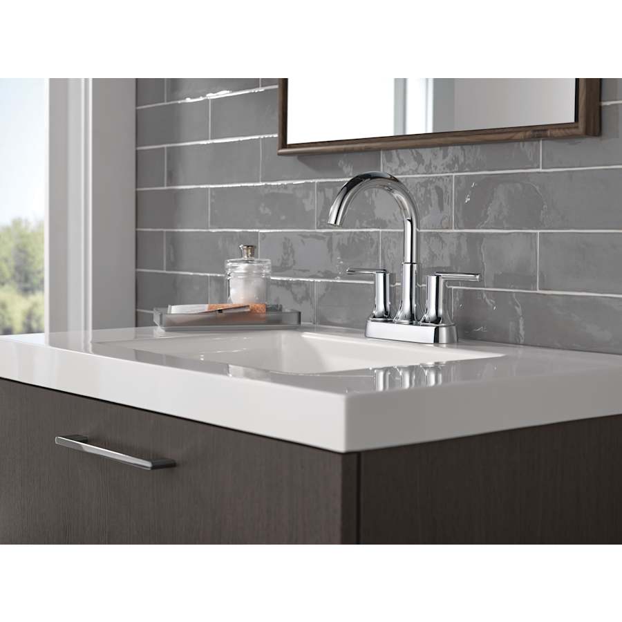 Trinsic 1.2 GPM Centerset Bathroom Faucet with Metal Push-Pop Drain Assembly