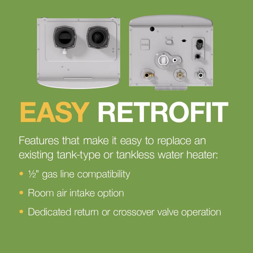 Performance Platinum 11 GPM High Efficiency Indoor Recirculating Natural Gas Tankless Water Heater