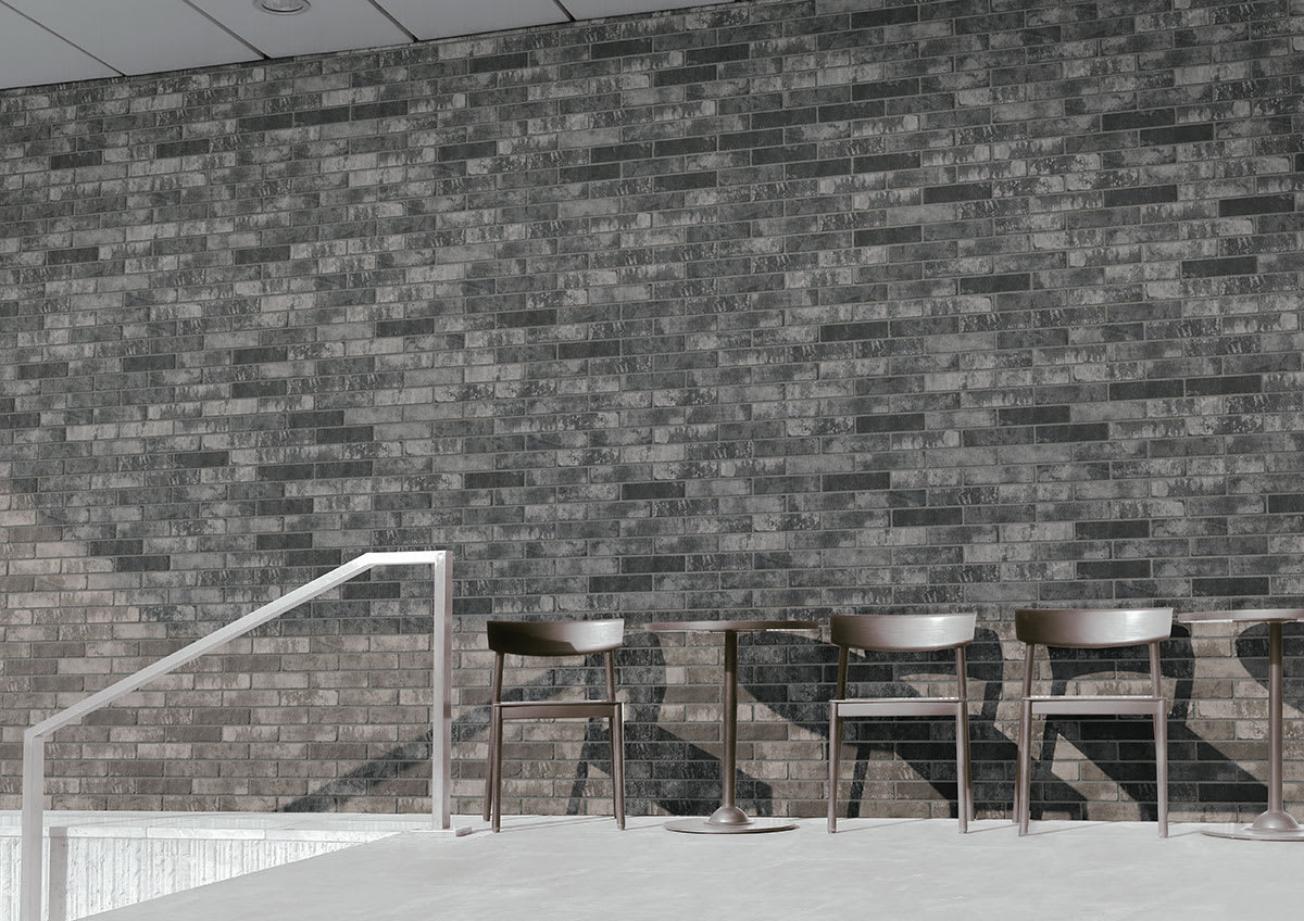 Brickstone Charcoal Brick Wall Tile