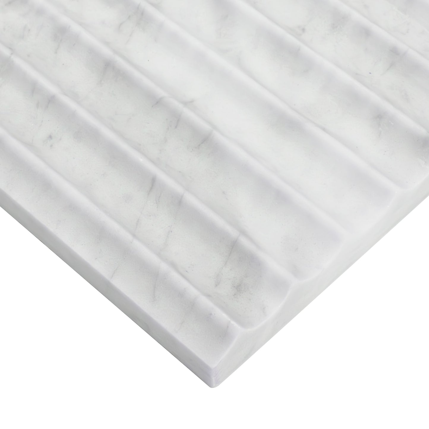Carrara White Valentino Fluto Honed