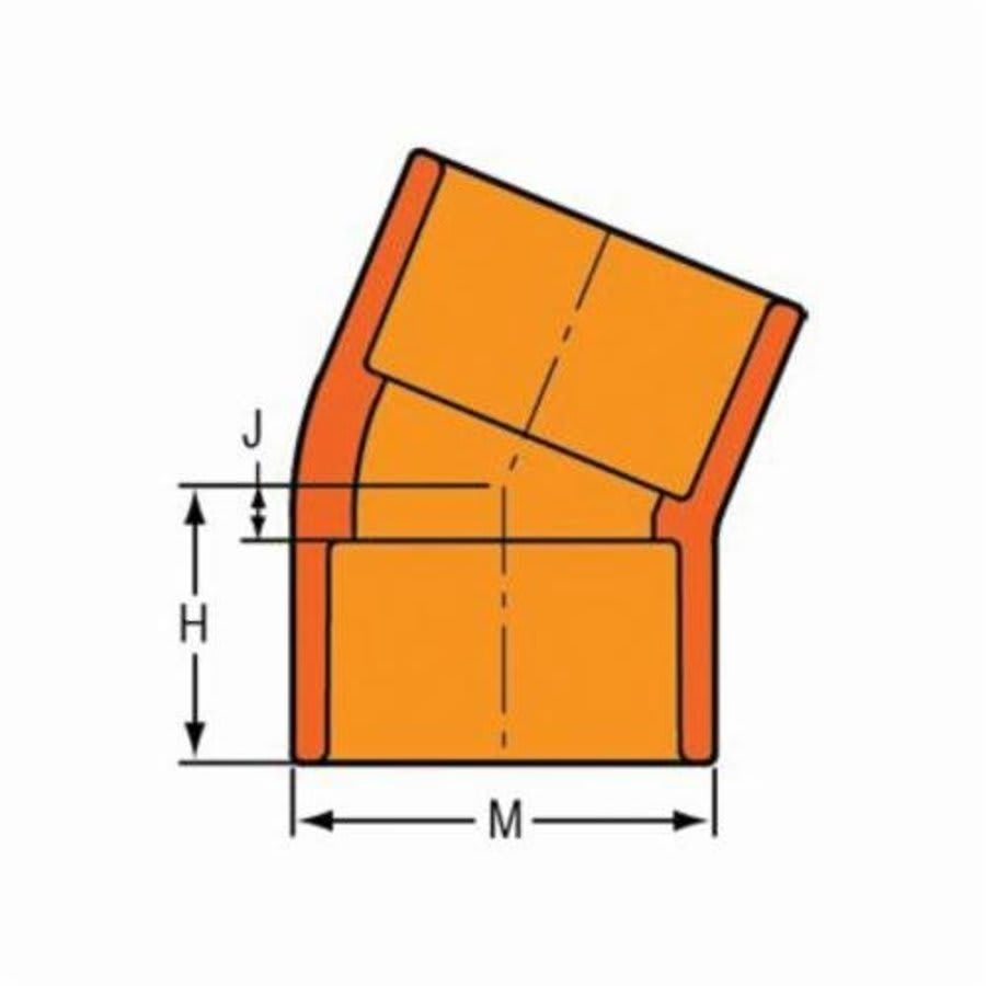 FlameGuard® 45 deg Elbow, 2 in, Socket, CPVC