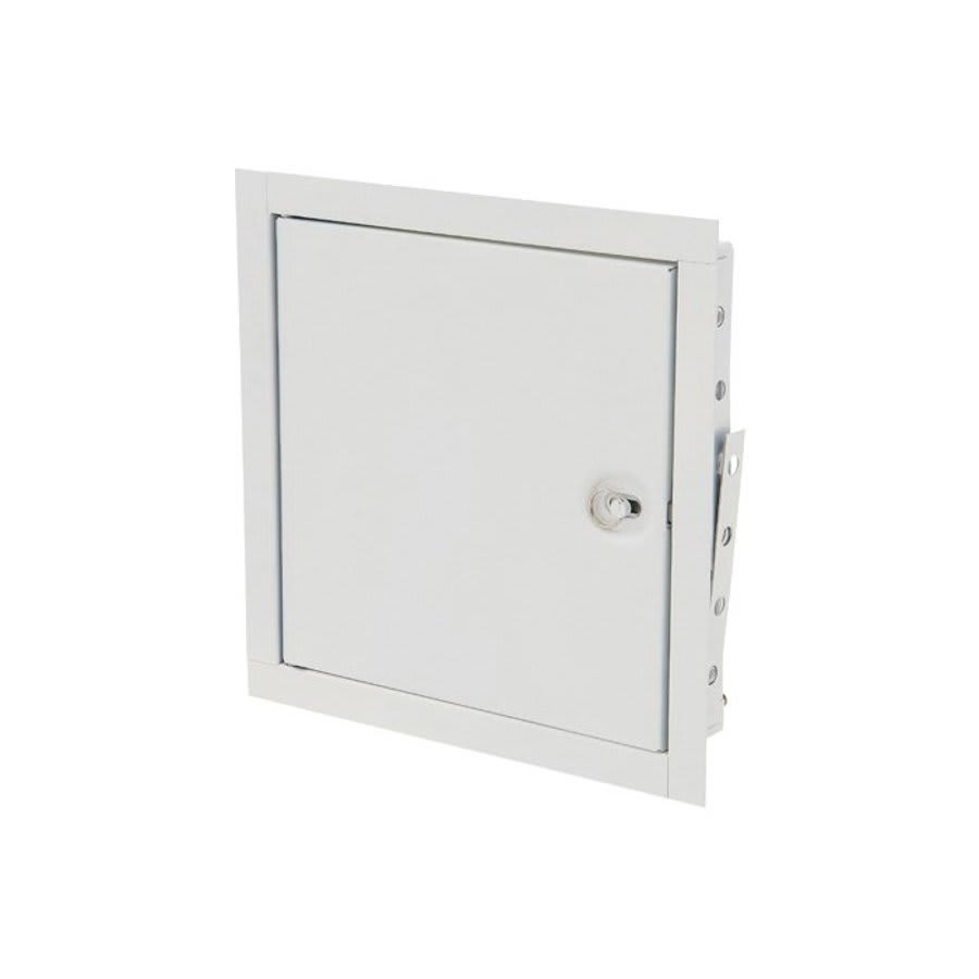 Fire Rated Access Door, Recessed Turn Latch, 8 x 8 in, Galvanized Steel, 16 ga, Primer Coated