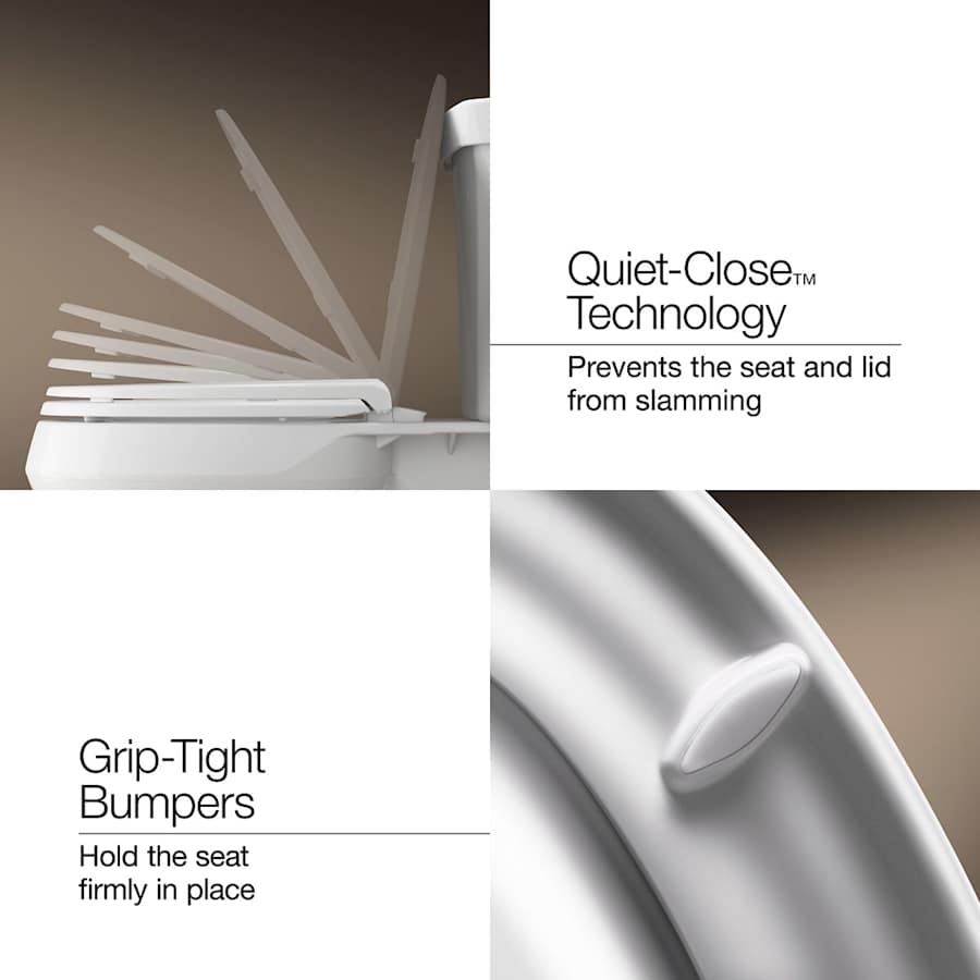 Cachet Elongated Closed-Front Toilet Seat with Soft Close and Quick Release