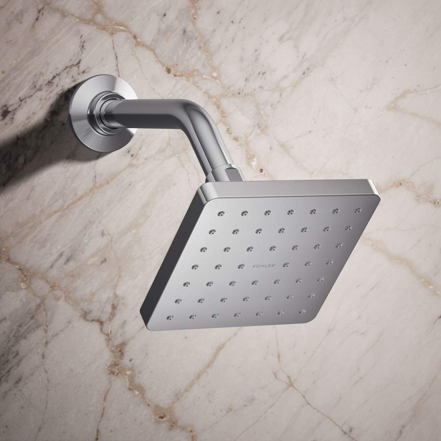 Parallel 2.5 GPM Single Function Shower Head With Katalyst Air-Induction Spray Technology
