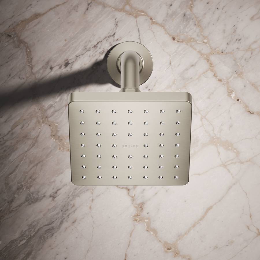 Parallel 2.5 GPM Single Function Shower Head With Katalyst Air-Induction Spray Technology