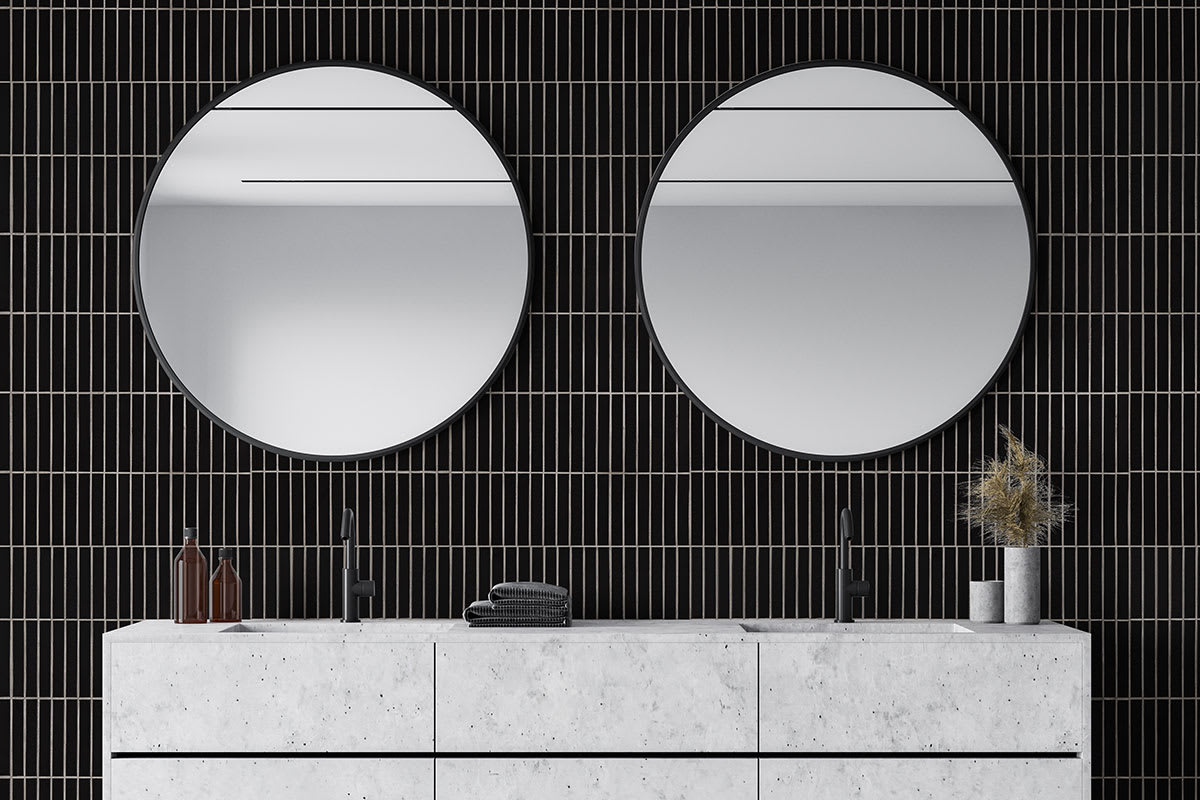 Black Matte Stack Pattern