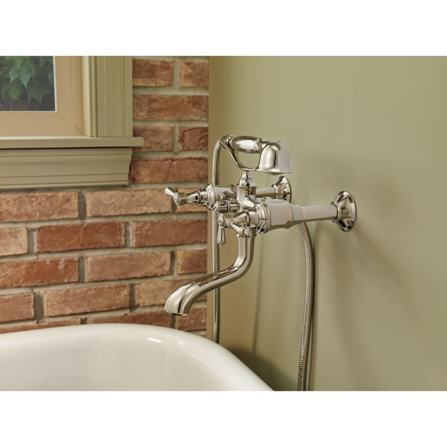 Wall, Deck or Floor Mount Two Handle Tub Filler Body Assembly - Less Riser/Unions, Trim Kit and Handles