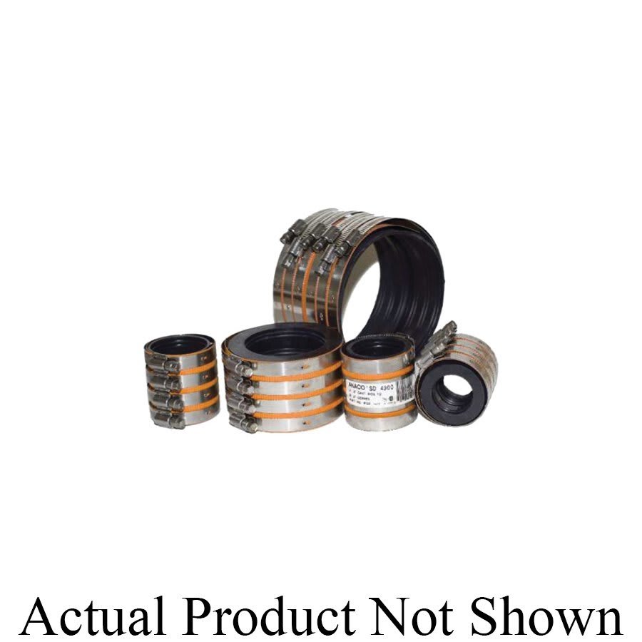 Super Duty Coupling, 12 in, No Hub, Stainless Steel