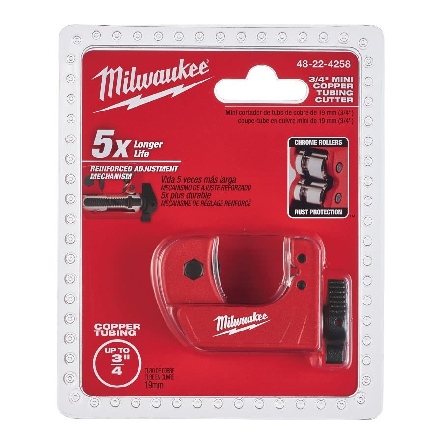 Tubing Cutter, 3/4 in Capacity