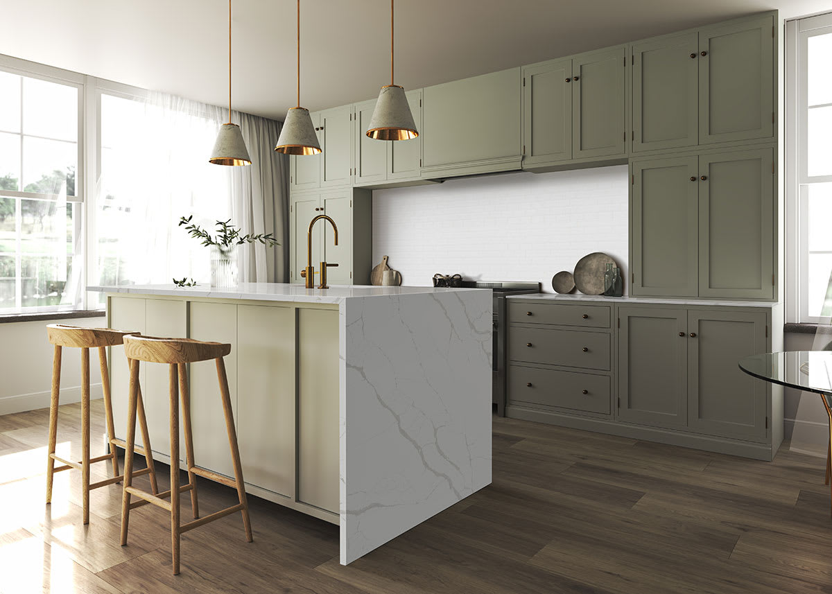 White Beveled Glossy