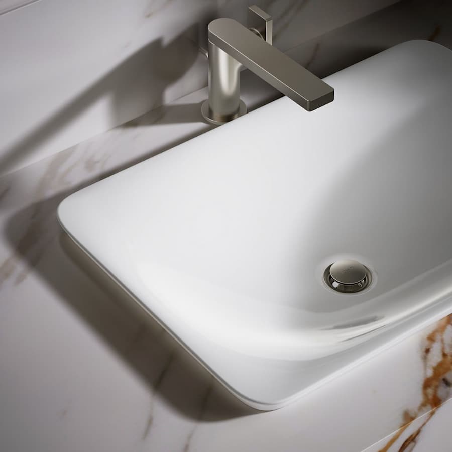 Carillon 21-1/8" Drop In Vitreous China Bathroom Sink