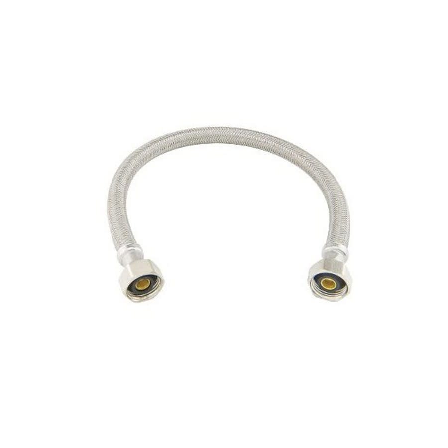 Flexible Water Supply, 1/2 in, FNPT, 36 in L, Braided Polymer