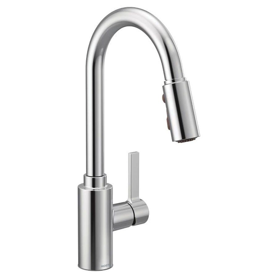 Genta™ Kitchen Faucet, Deck Mount, ADA, 1 Lever Handle, 1 or 3-Hole, Polished Chrome