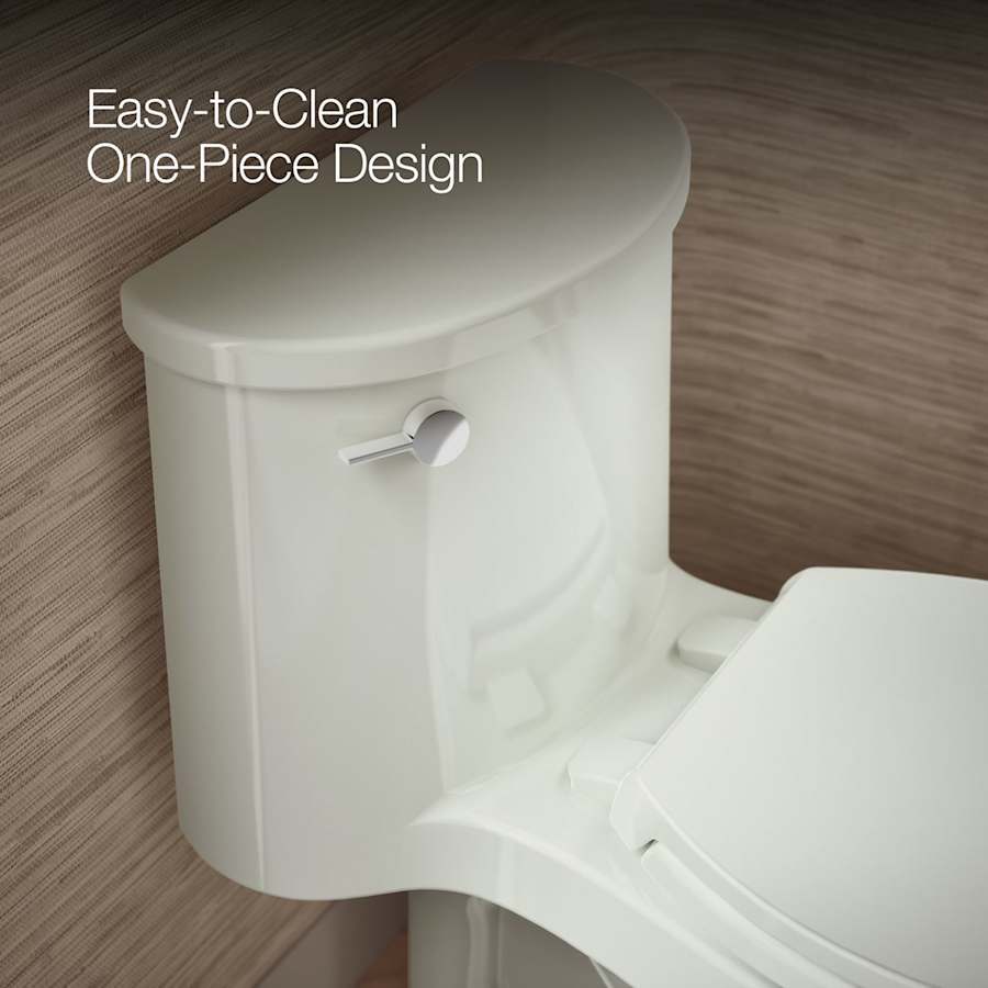 Adair 1.28 GPF One-Piece Elongated Comfort Height Toilet with AquaPiston Technology - Seat Included