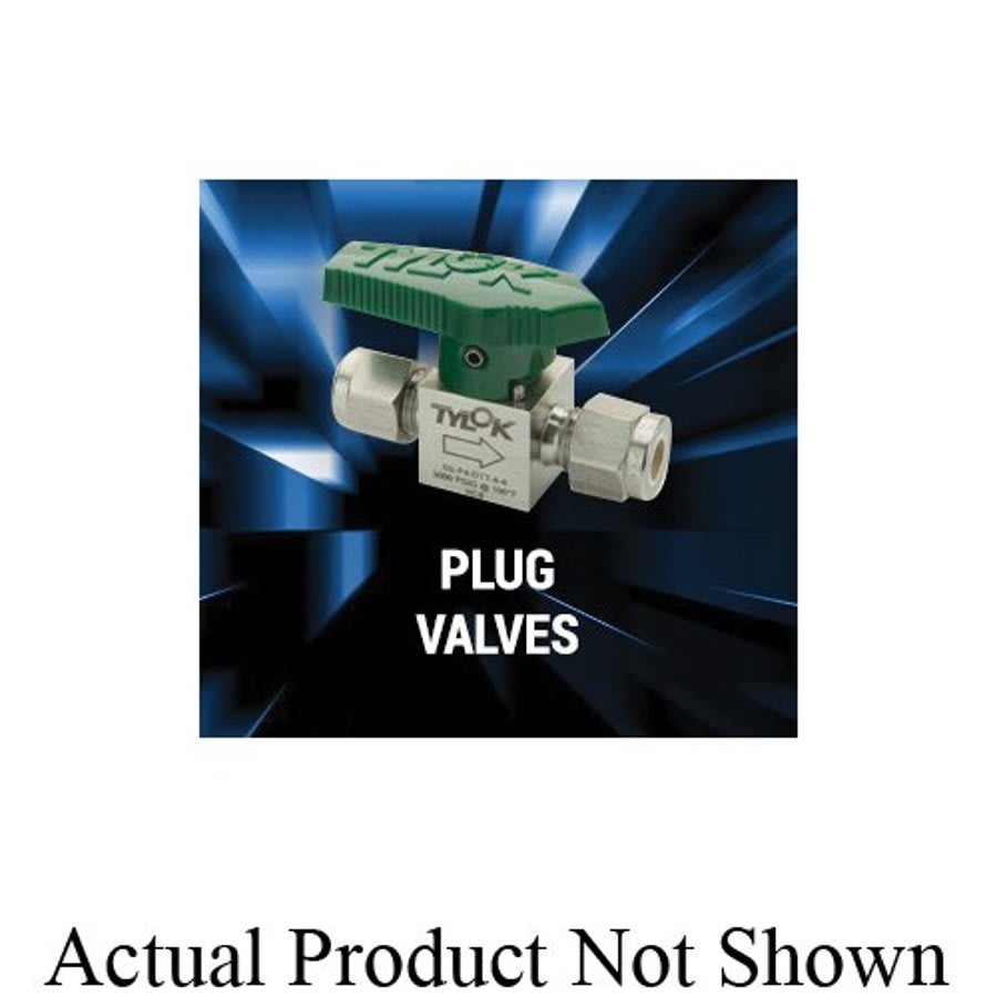 Ty-Flo® Plug Valve, 3/8 in, Comp, Stainless Steel