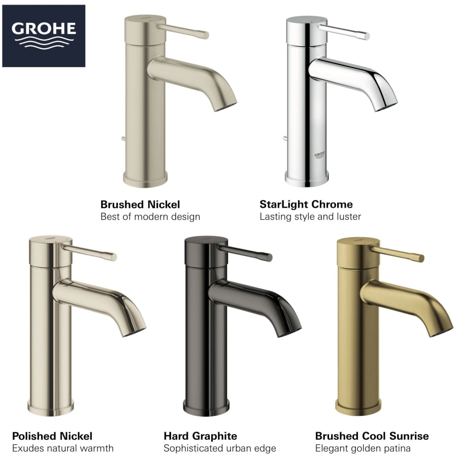 Essence 1.2 GPM Single Hole Bathroom Faucet with Silk move, QuickFix, and EcoJoy Technology