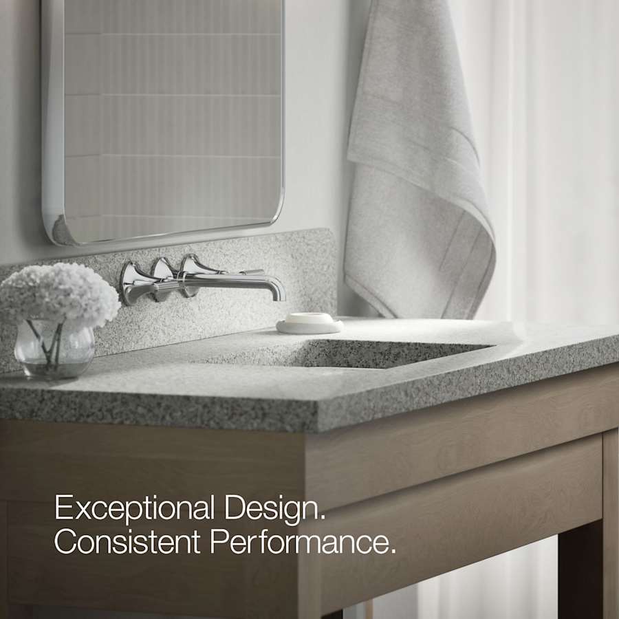 Tone 1.2 GPM Wall Mounted Widespread Bathroom Faucet