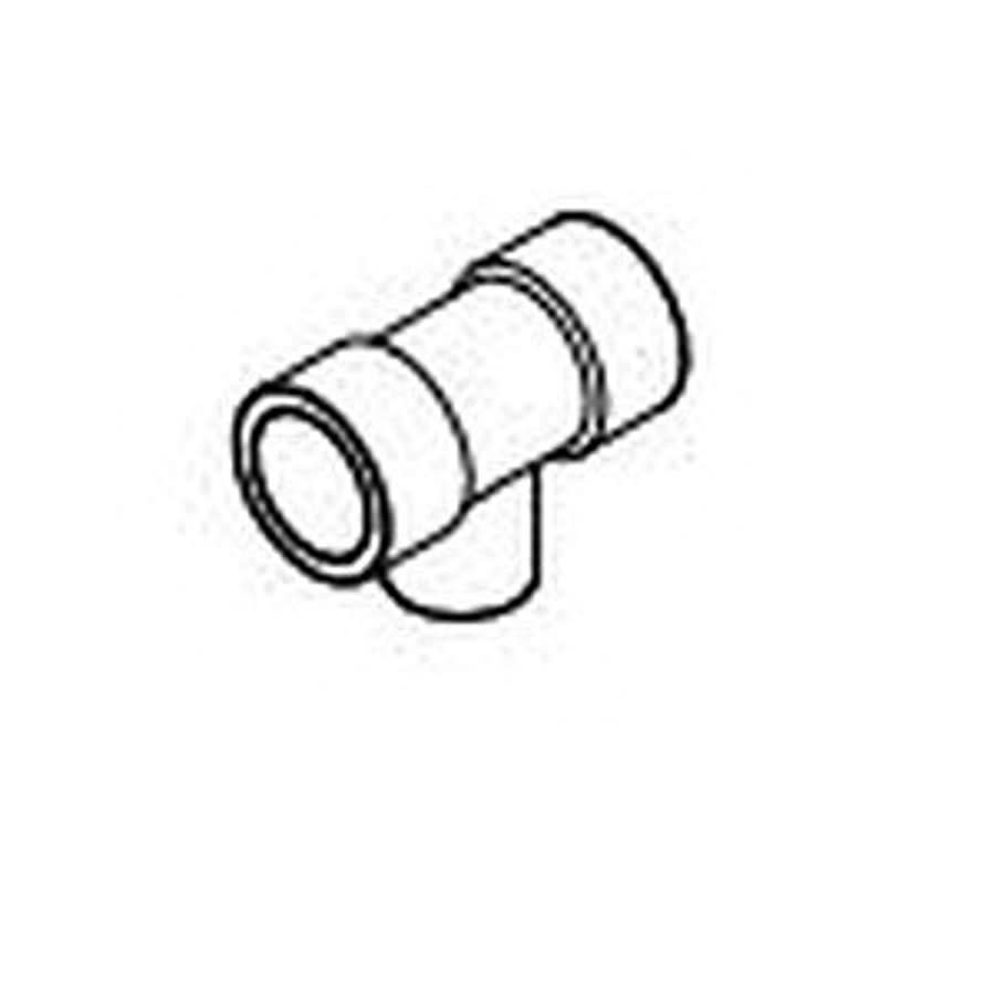 Tee, 3/4 x 1/2 in, Socket, SCH 80/XH, CPVC