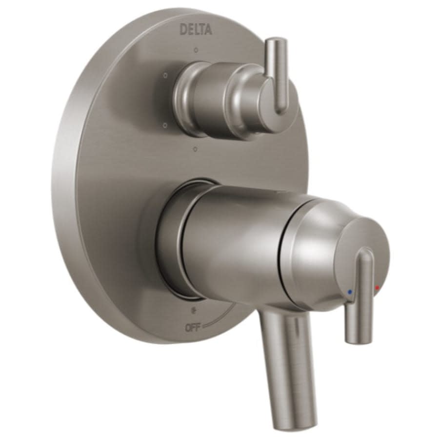 Trinsic 17T Series Thermostatic Valve Trim with Integrated Volume Control and 6 Function Diverter for Three Shower Applications - Less Rough-In