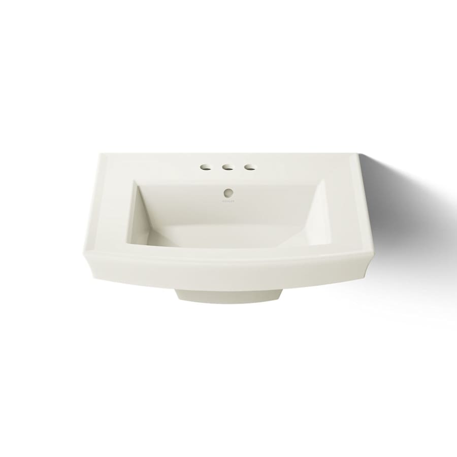 Archer 24" Pedestal Bathroom Sink with 3 Holes Drilled and Overflow