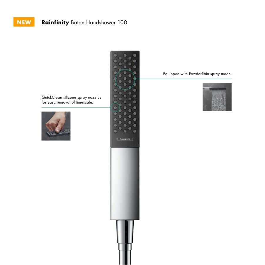 Rainfinity 2.5 GPM Single Function Hand Shower with Quick Clean