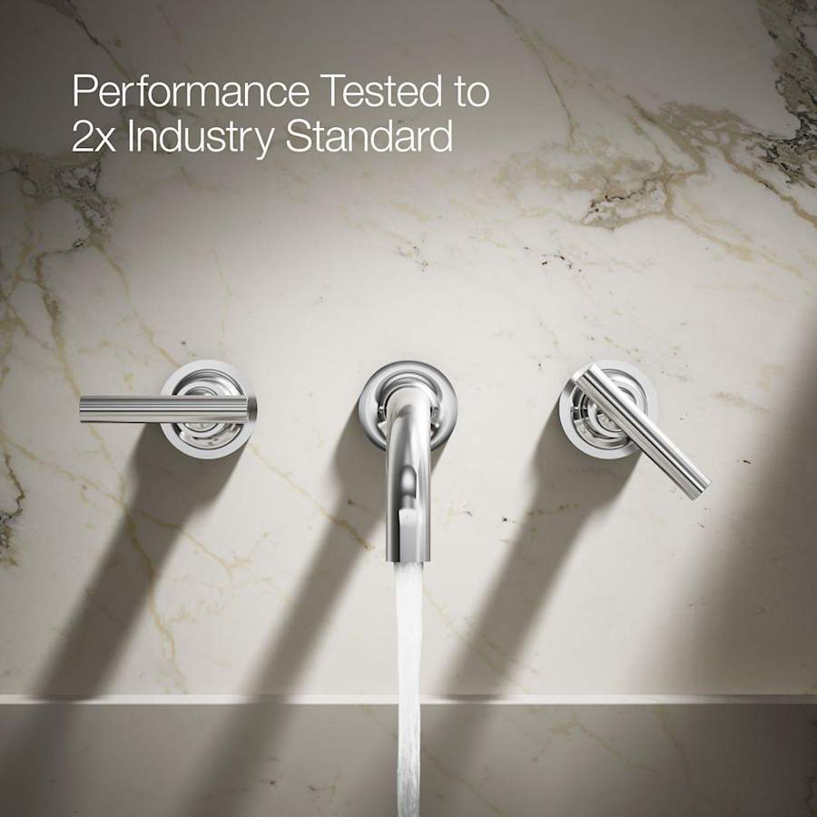 Purist 1.2 GPM Wall Mounted Widespread Bathroom Faucet