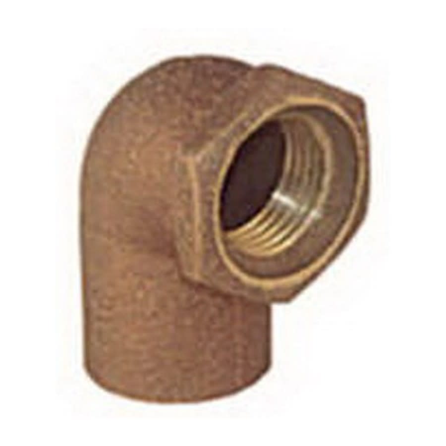 90 deg Elbow, 1-1/4 in, C x FNPT, Copper