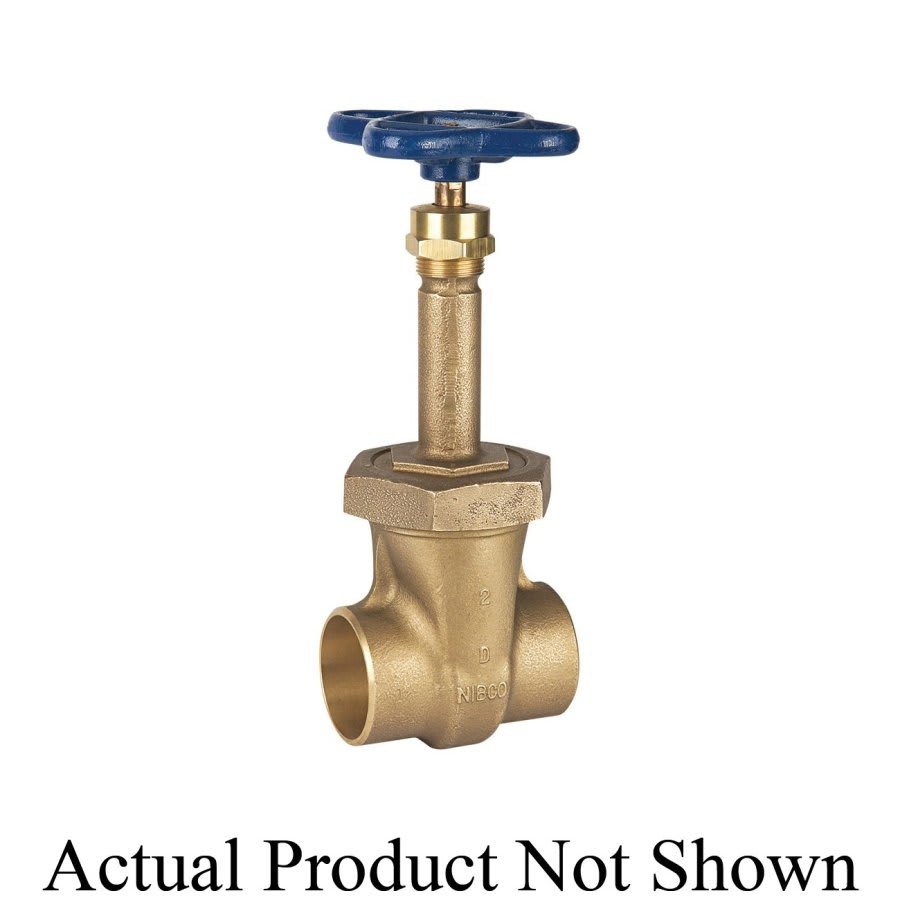 134 Rising Stem Gate Valve, 1/2 in, C, Bronze