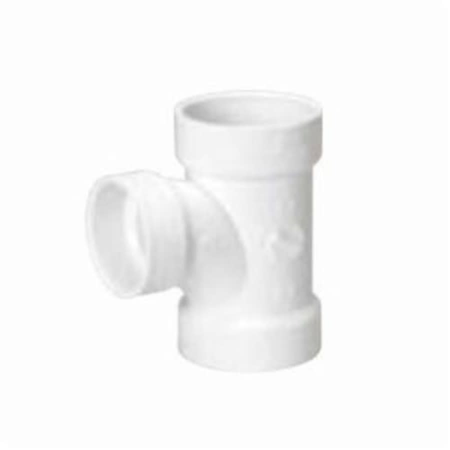 Sanitary Tee, 6 x 4 in, Hub, DWV, PVC