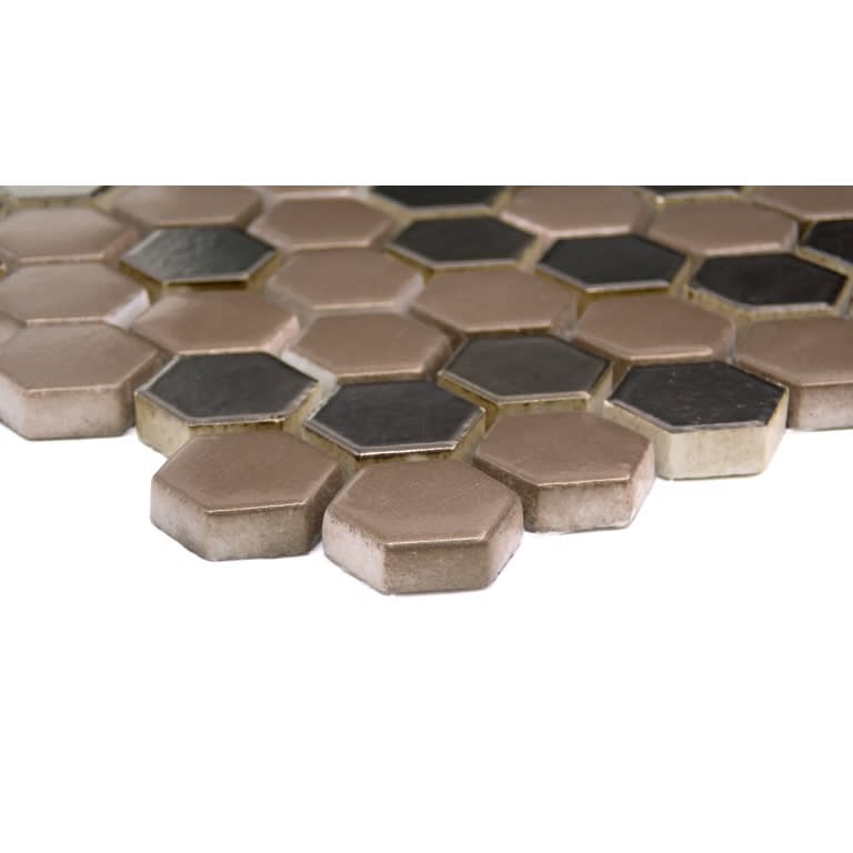 CONFETTI II BRONZE HEX 12X12