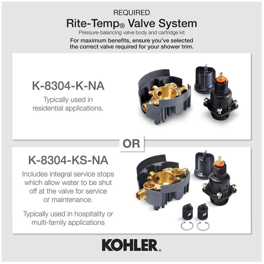 Artifacts Pressure Balanced Valve Trim Only with Single Lever Handle - Less Rough In