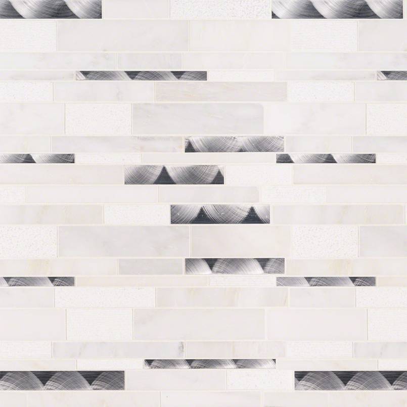 Moderno Blanco Interlocking Pattern 8mm