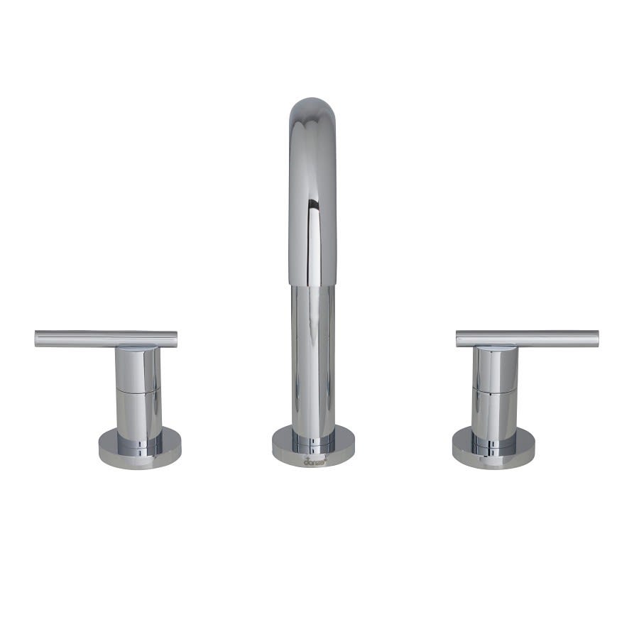 Parma® Widespread Lavatory Faucet, ADA, 2 Handle, 3-Hole, 1.2 gpm, Polished Chrome