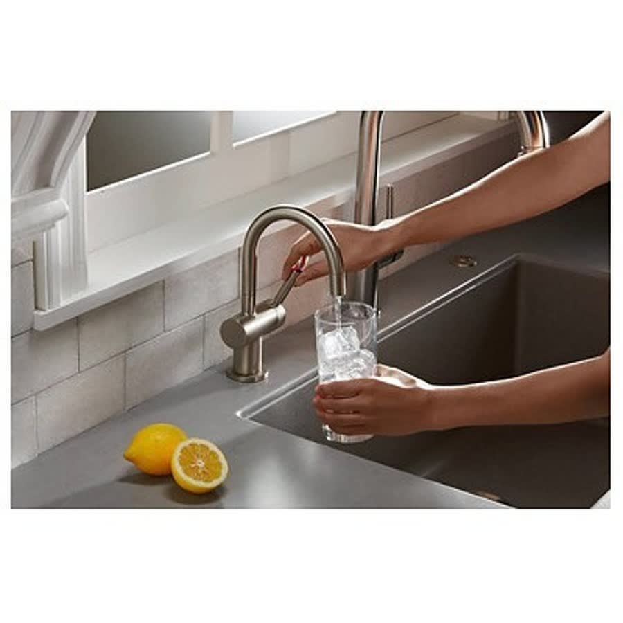 Modern Water Dispenser, Lever Handle, Polished Chrome