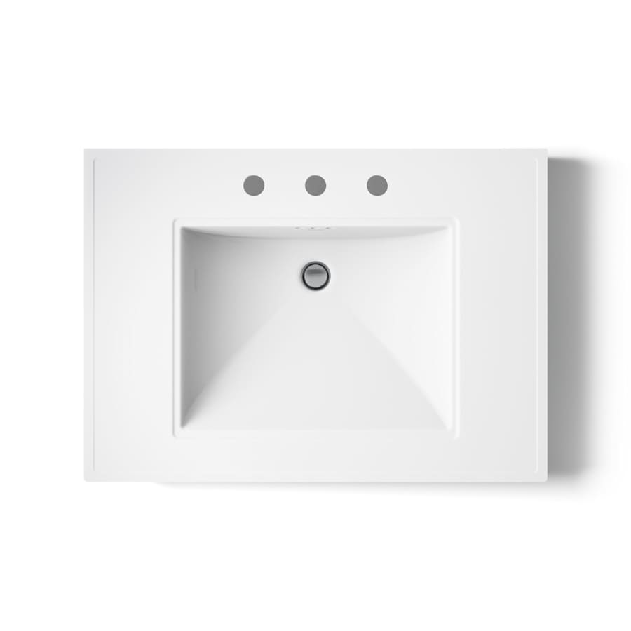 Memoirs Stately 30" Fireclay Pedestal Bathroom Sink with 3 Holes Drilled and Overflow