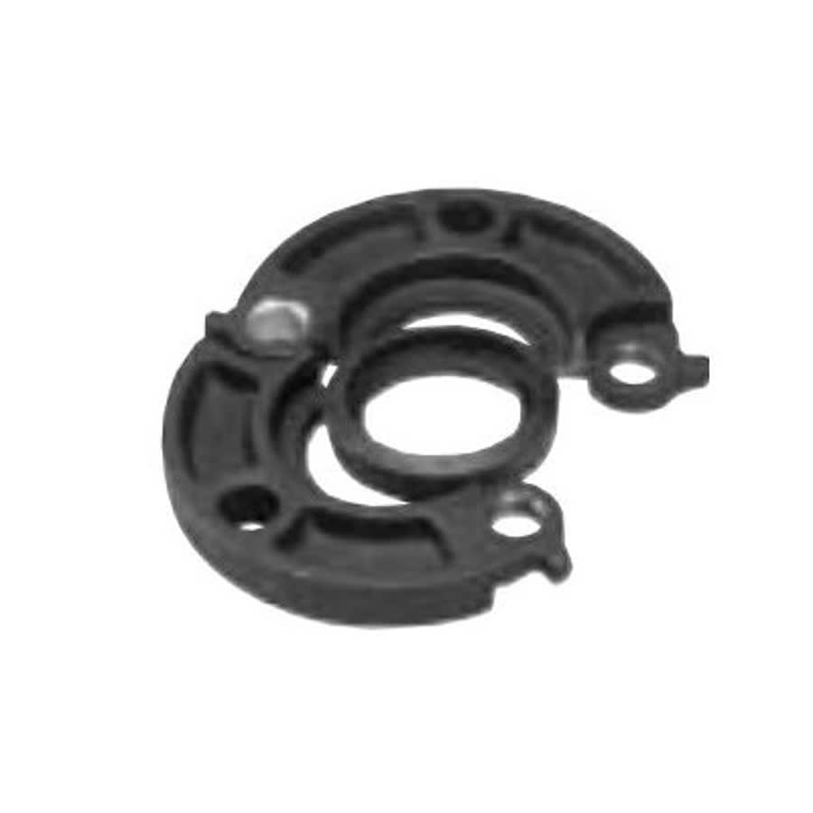 Flange Adapter, 2 in, Groove x Flange, Ductile Iron, Black Enamel Coated