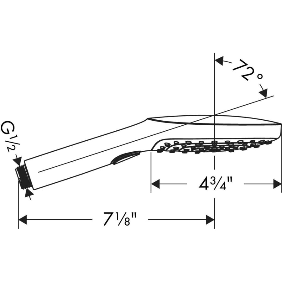 Raindance Select E 2.5 GPM Multi-Function Handshower with Select, Air Power, and Quick Clean Technologies