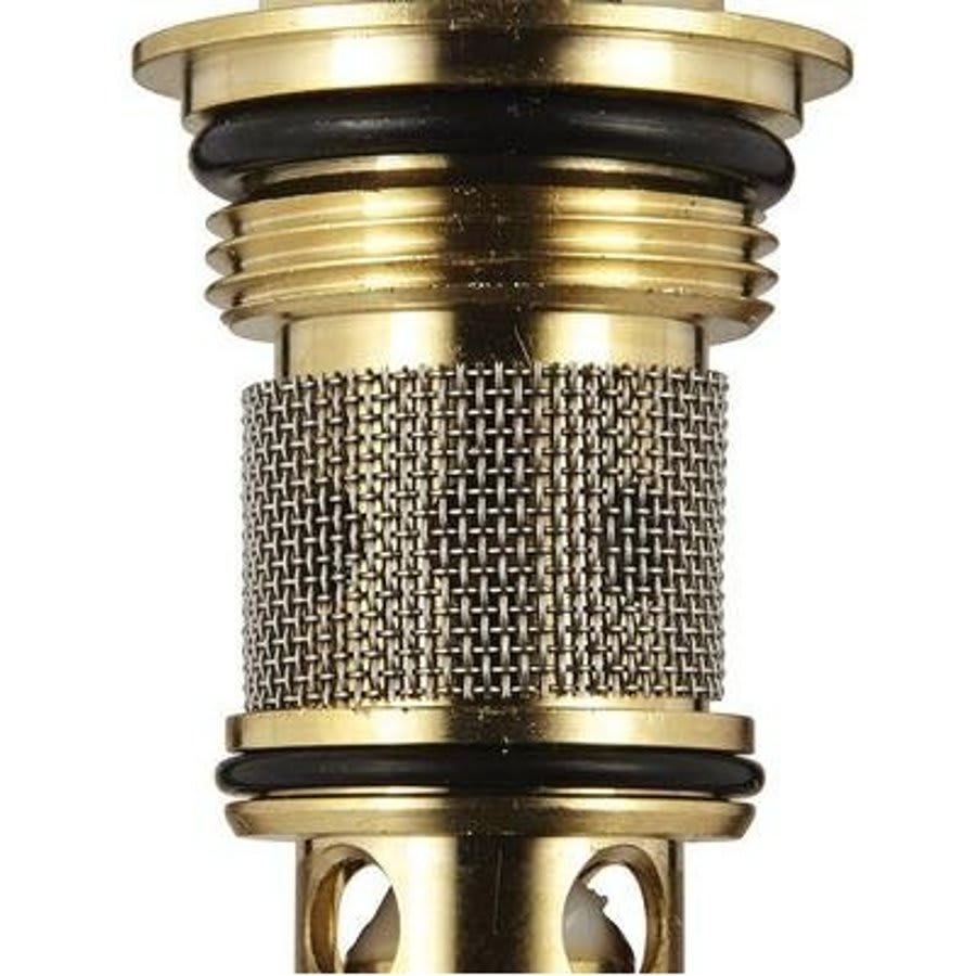 Stop Valve With Strainer, Rough Brass Body, Polished Chrome