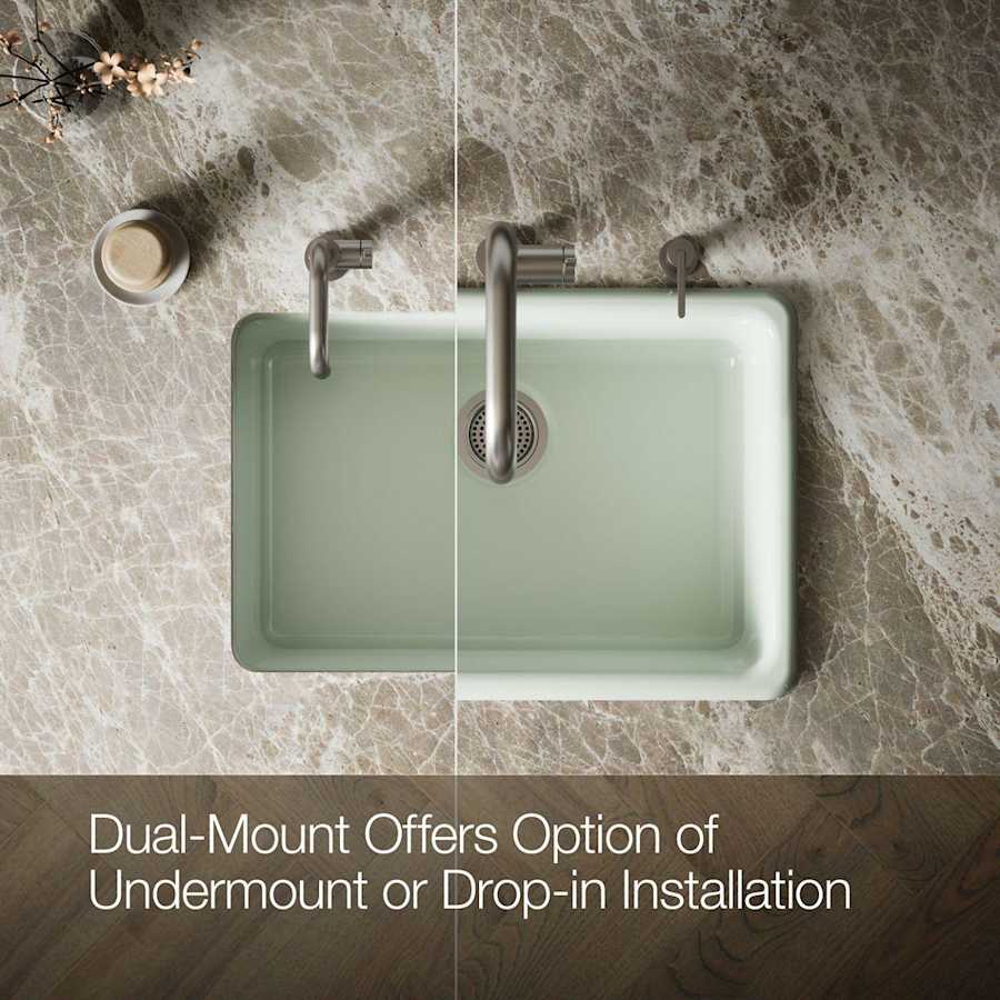 Iron/Tones 27" Undermount Single Basin Enameled Cast Iron Kitchen Sink